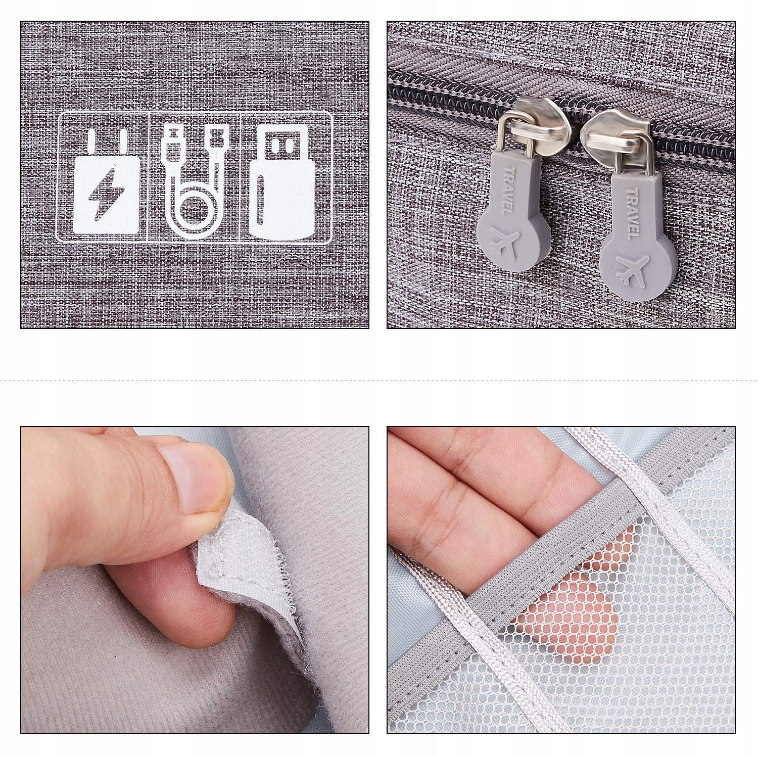 Large Organizer Pouch Cables Pendrive Memory Cards Model TR12A