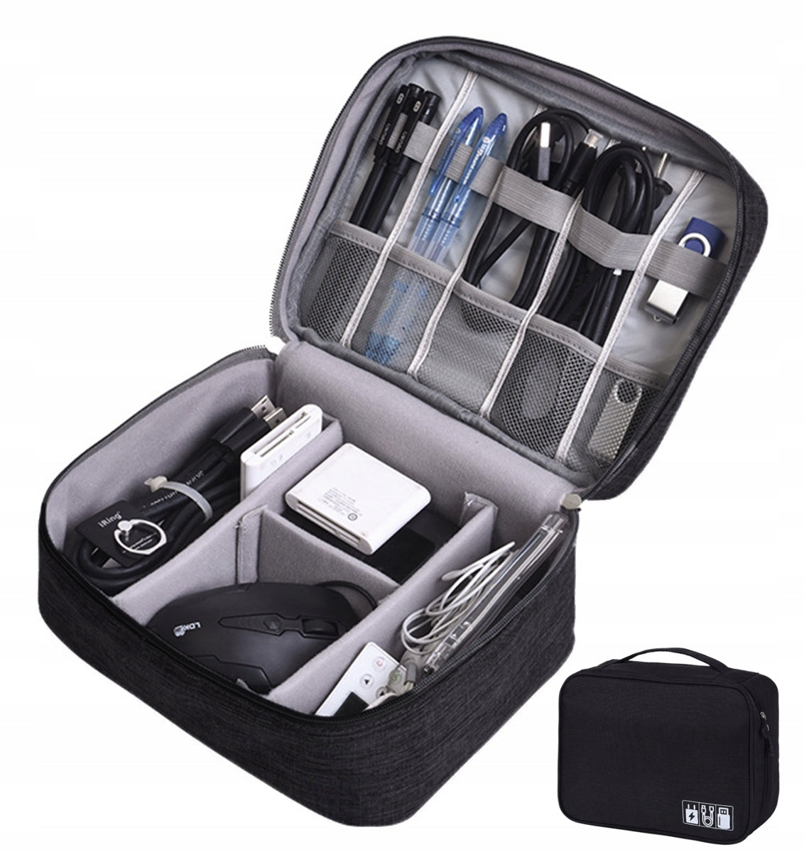 Large Organizer Pouch Cables Pendrive Memory Cards