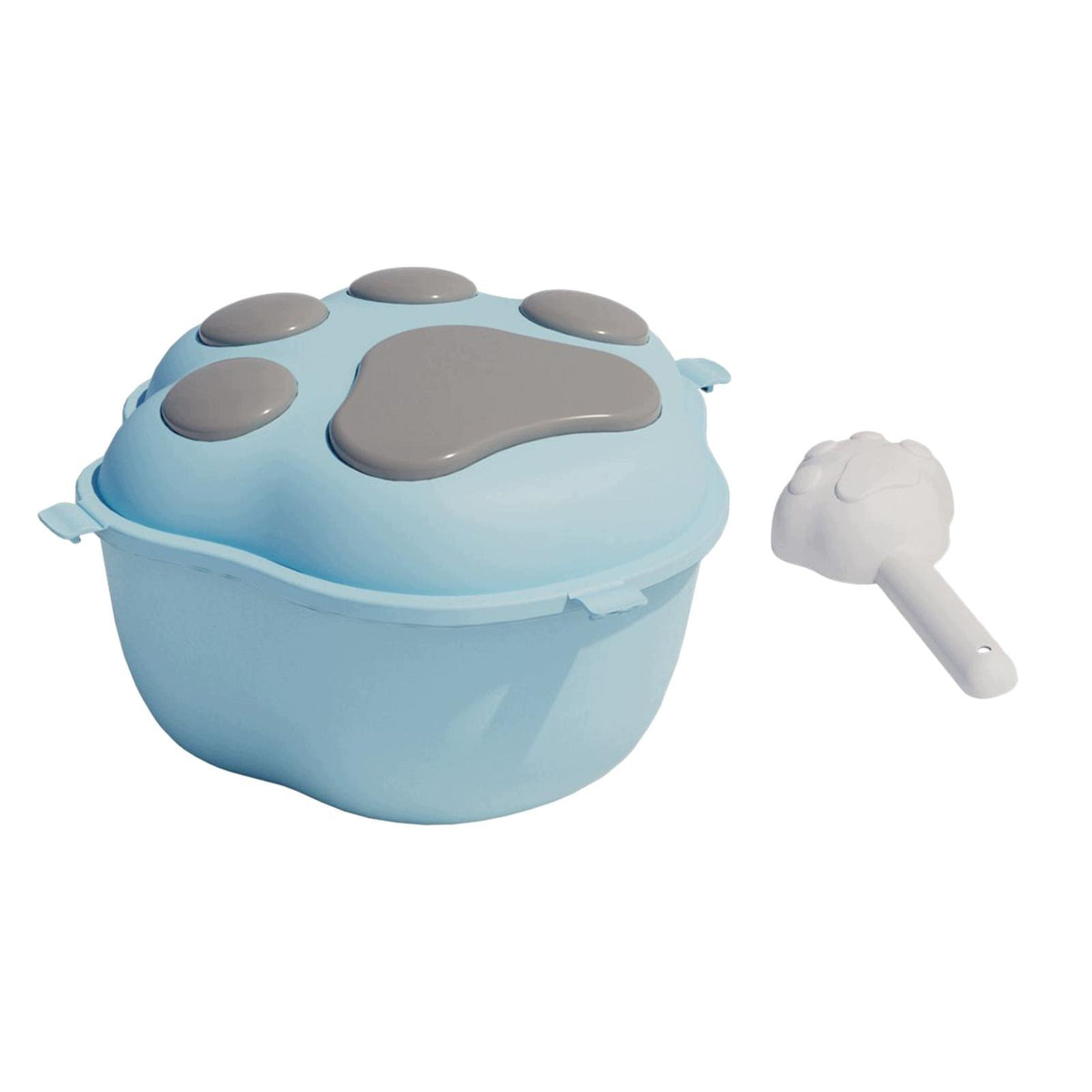 Large Pet Dog Food Storage Container, Rice Case Grains Kitchen Sealed Blue