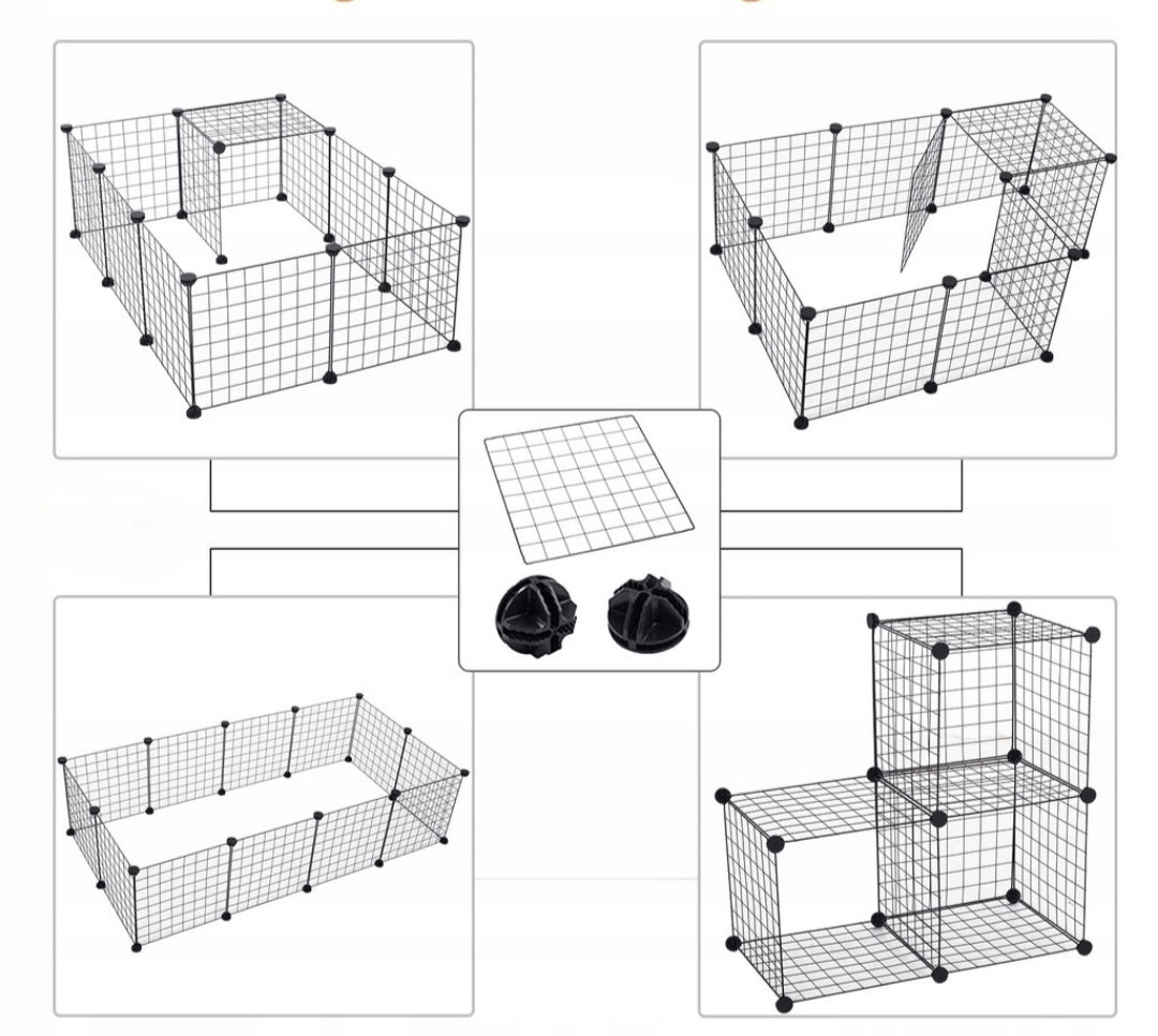 Large Playpen Modular Cage 30 cm Length 32 cm