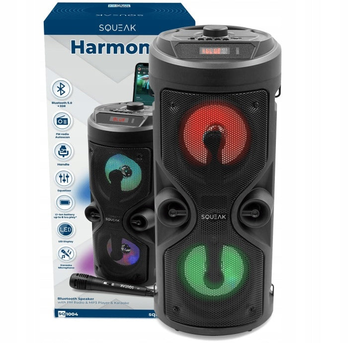 Large Portable Bluetooth Speaker Radio Microphone Column Karaoke Powerful Bass Manufacturer code 4029948055572