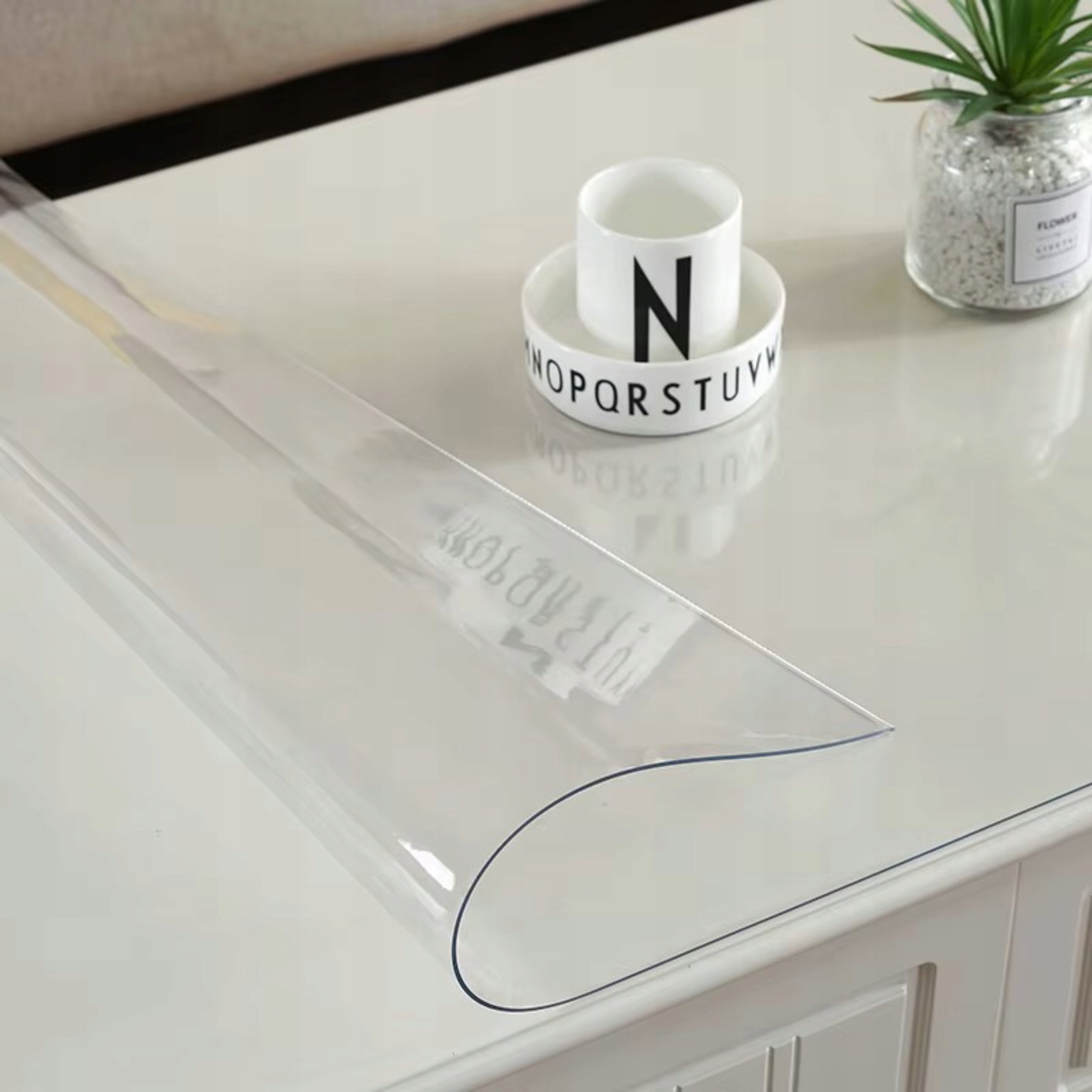 Large Protective Mat Desk Pad Table Top 110x2000cm Transparent