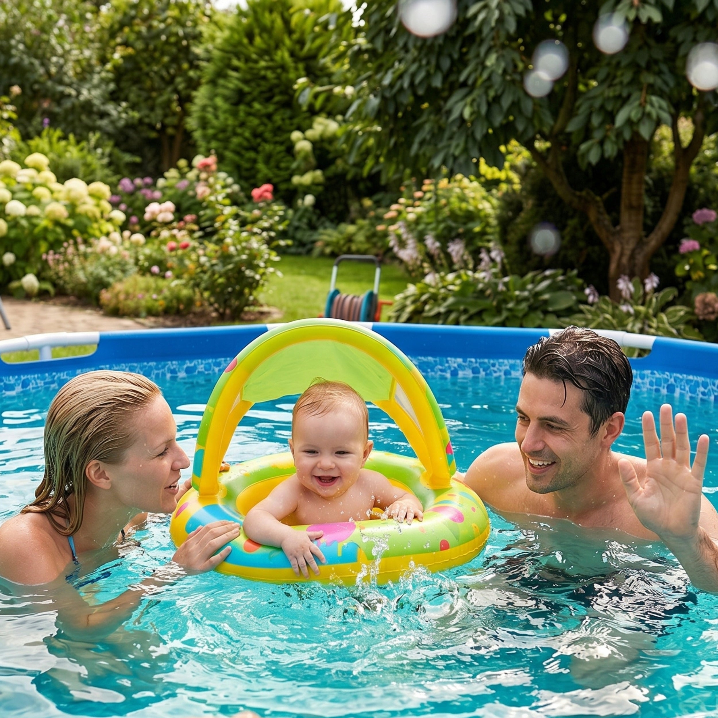 Large Round Garden POOL with Pump 450x122cm Set 19in1 FREEBIES Manufacturer code 283272UNIW