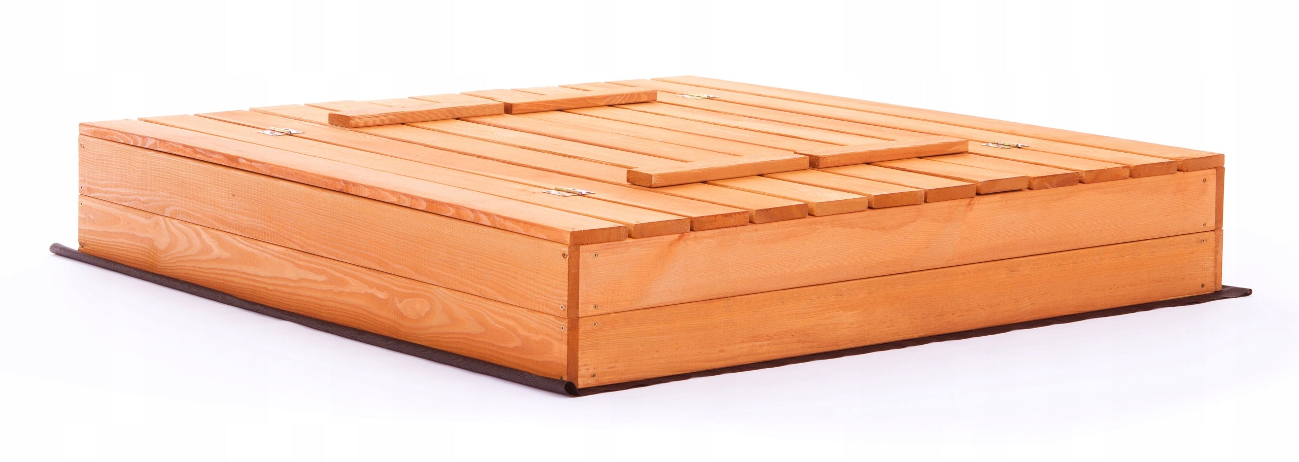 Large Sandbox Impregnated Lockable Wooden 120x120cm POLISH MANUFACTURER Kind wooden