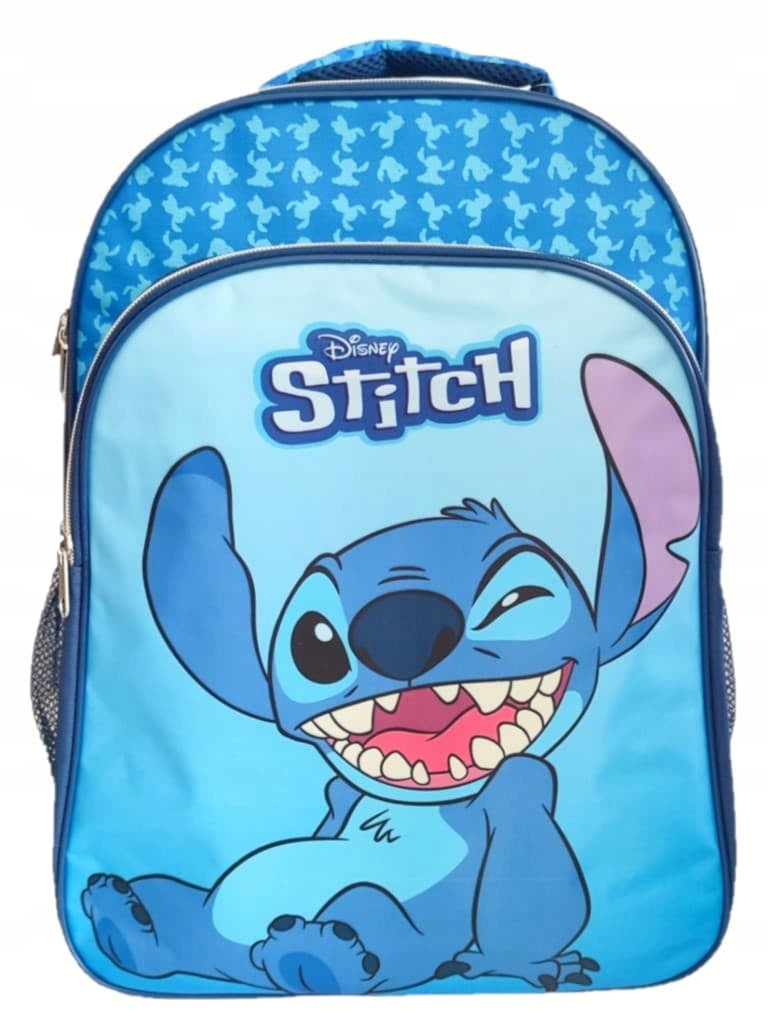 Large School Backpack Three Chamber Kids Stitch