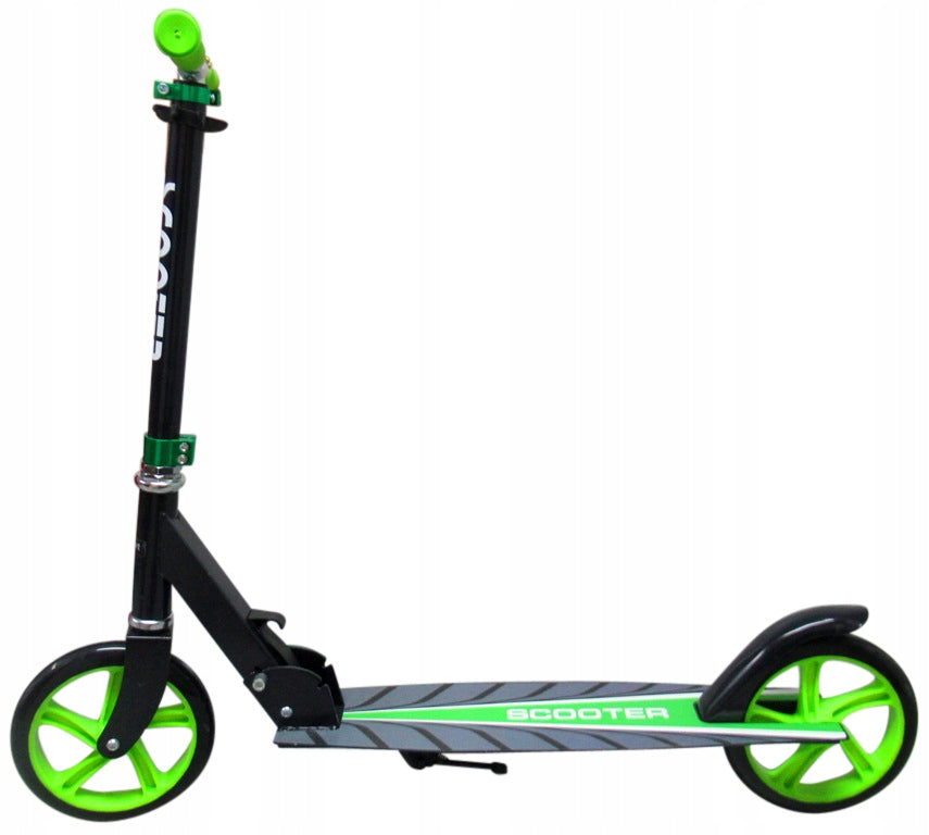 Large Scooter H4 Folding R-Sport 200mm to 100 kg Color green