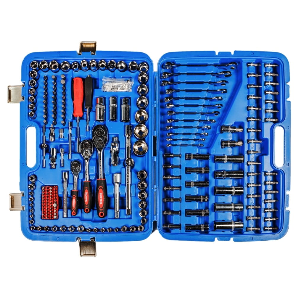 Large Set of Socket Wrench Tools 216 el. 1/2", 3/8", 1/4" BMC Manufacturer code ZX-121125S