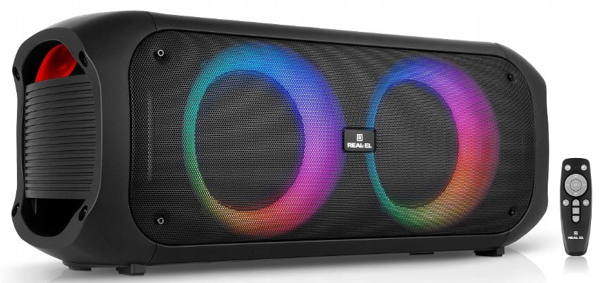 Large Speaker REAL-EL X-795 70W LED, Bluetooth TWS 5.3, AUX, USB, KARAOKE