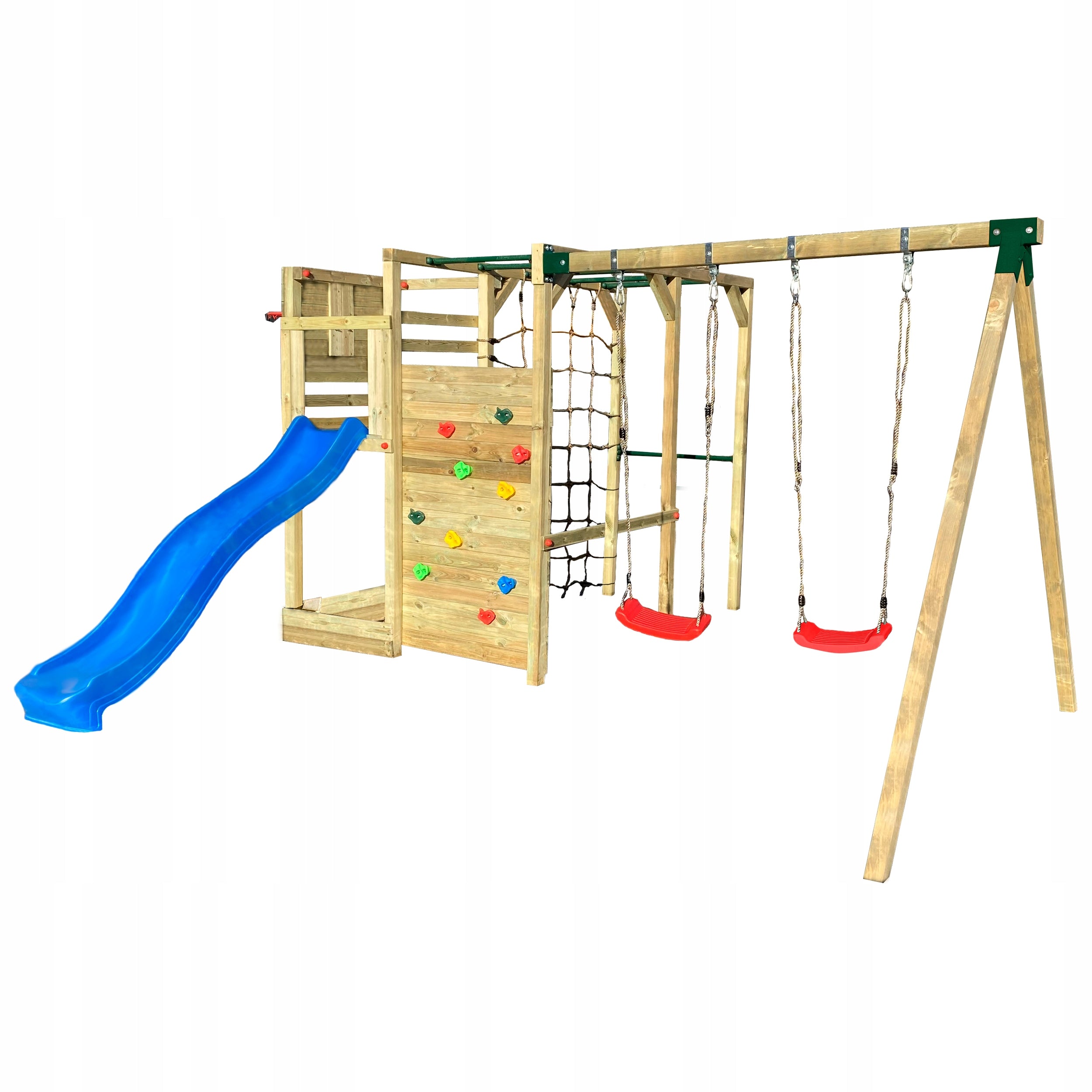 Large Square Toys Cubic Delta Two Swings Slide Climbing Wall Packaging status original