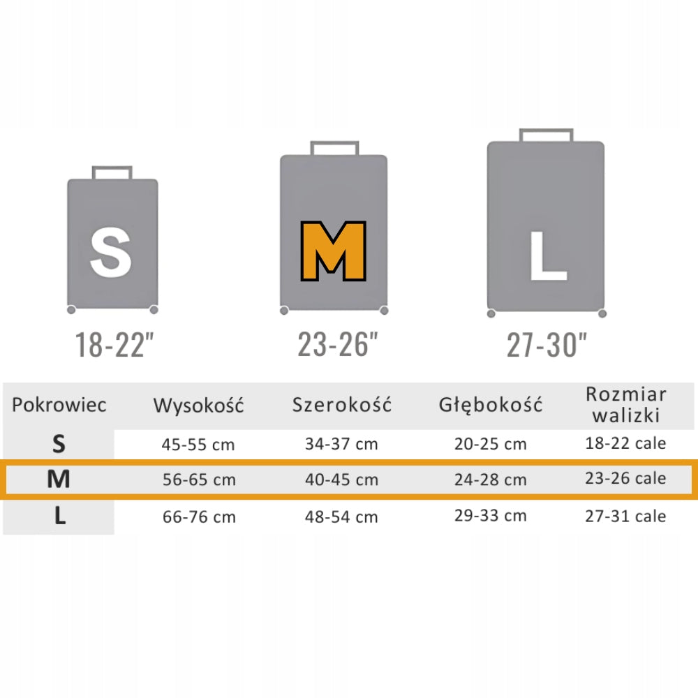 Large Suitcase Cover Thick Protective Pouch Luggage M with Your PHOTO Manufacturer code POK-WAL-NEO-116