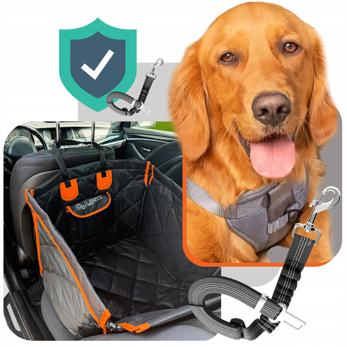 Large TRANSPORTER Cat Dog Car Seat For Car Seat +Belt Manufacturer code LERTZMATA0012