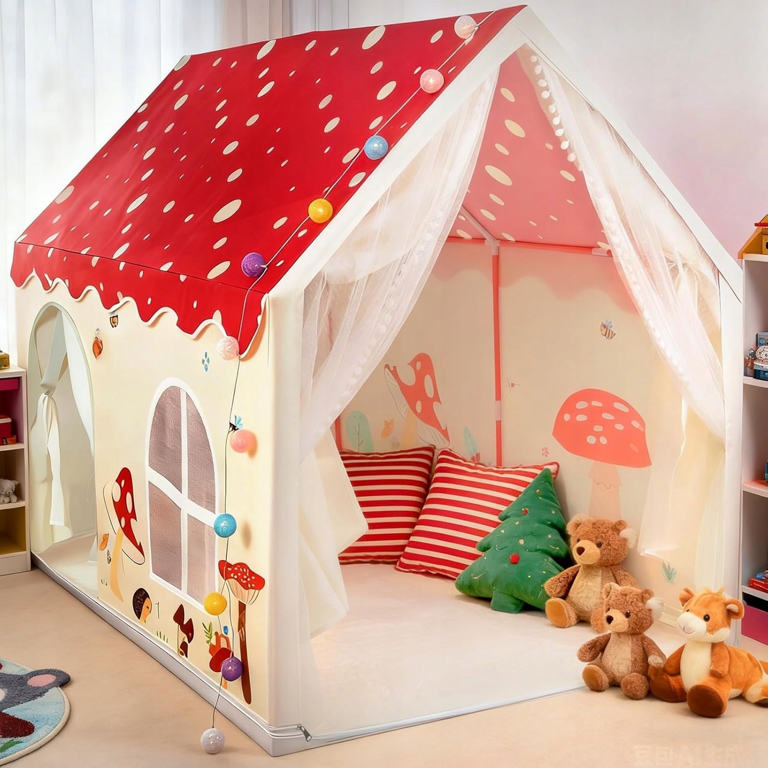 Large Tent Cottage 160 cm for Children Castle Palace for Garden Room House Tipi Packaging status original