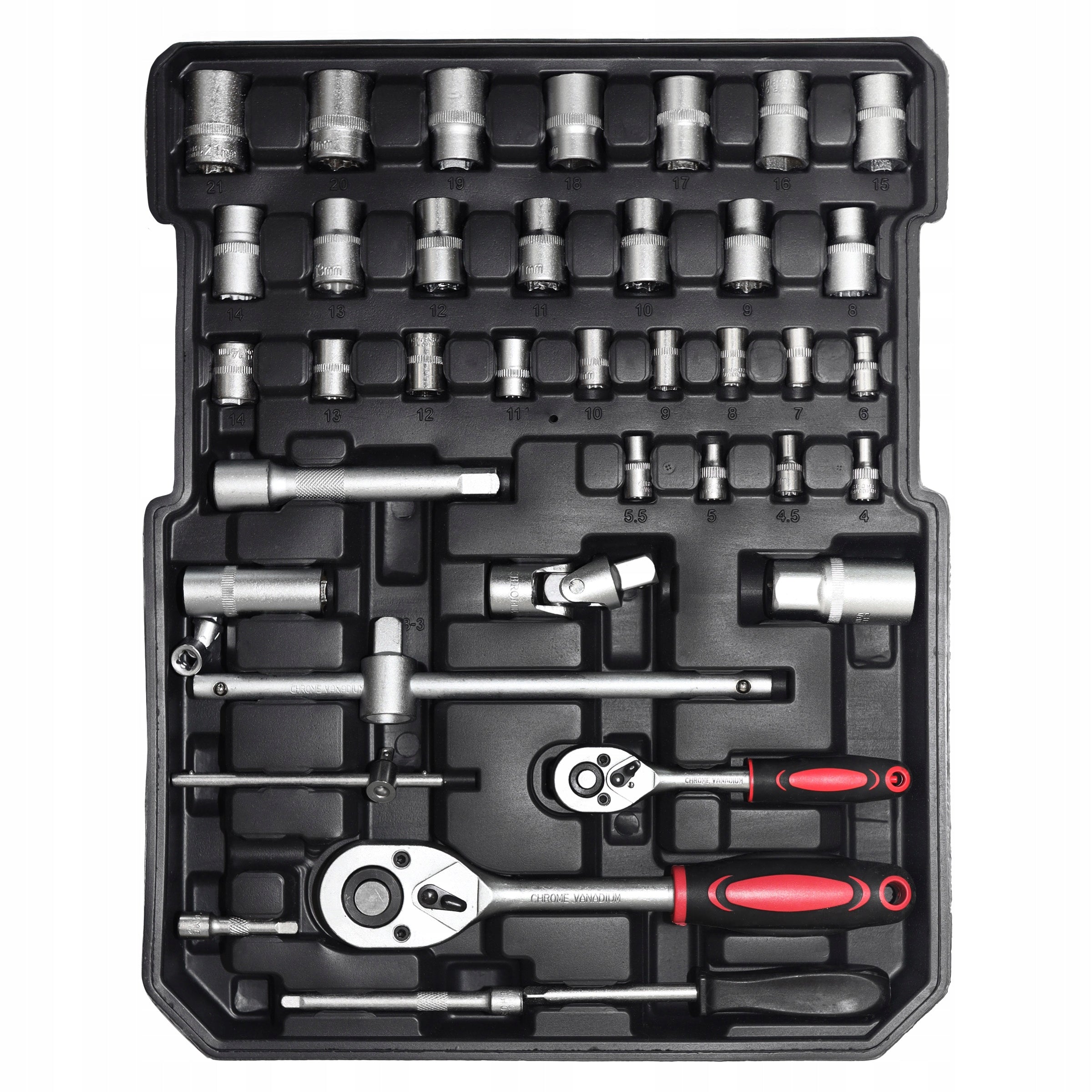 Large Tool Set Metal Case with Wheels Tools 189 Elements Number of items in the set 189