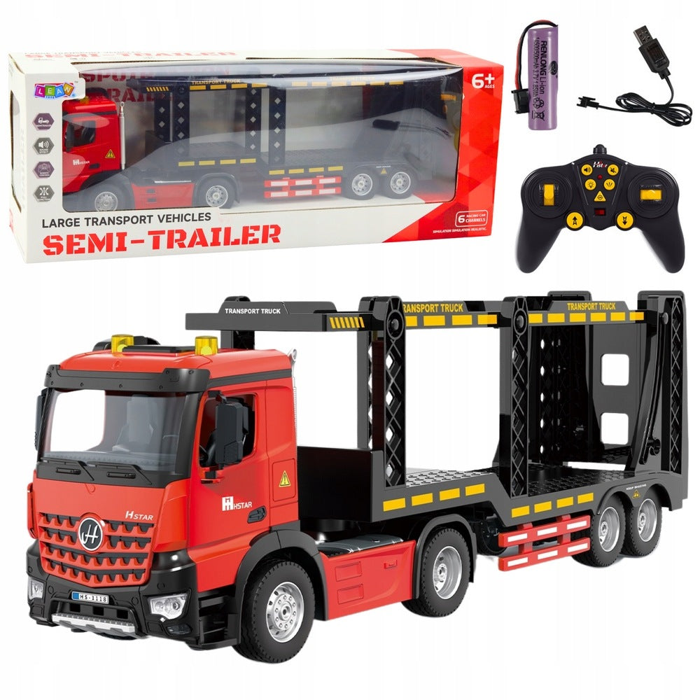 Large Tow Truck Lora Remote Controlled RC 2.4G 6CH Red