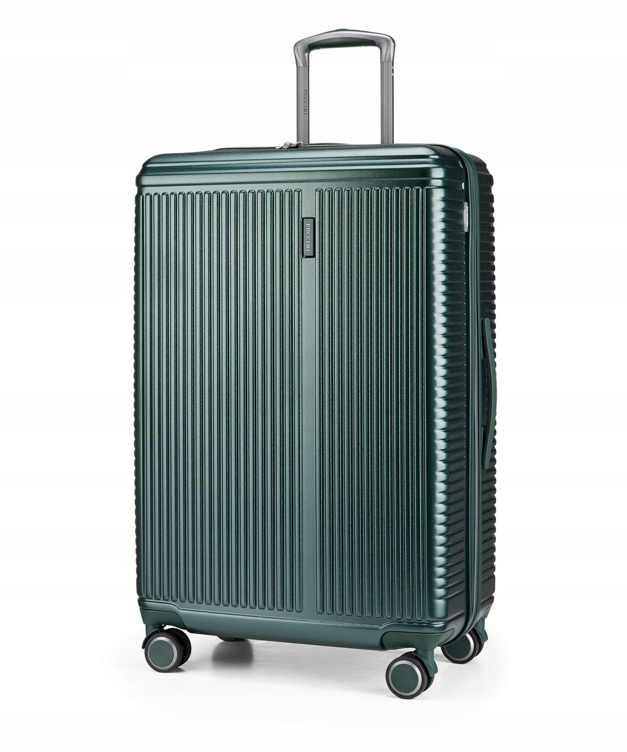 Large Travel Suitcase On Wheels Hard PUCCINI Dark Green PC033A-5D
