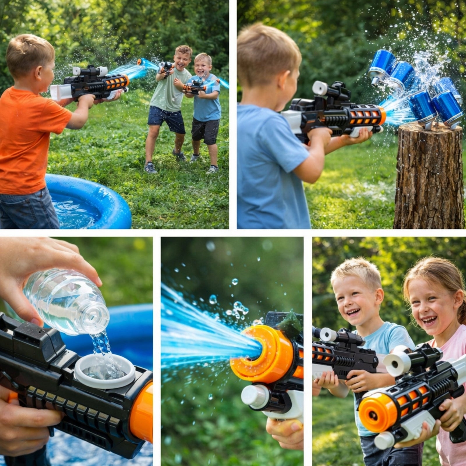 Large Water Gun 49cm Water Cannon Dog For Children 3 Garden Summer LT Brand QULKI