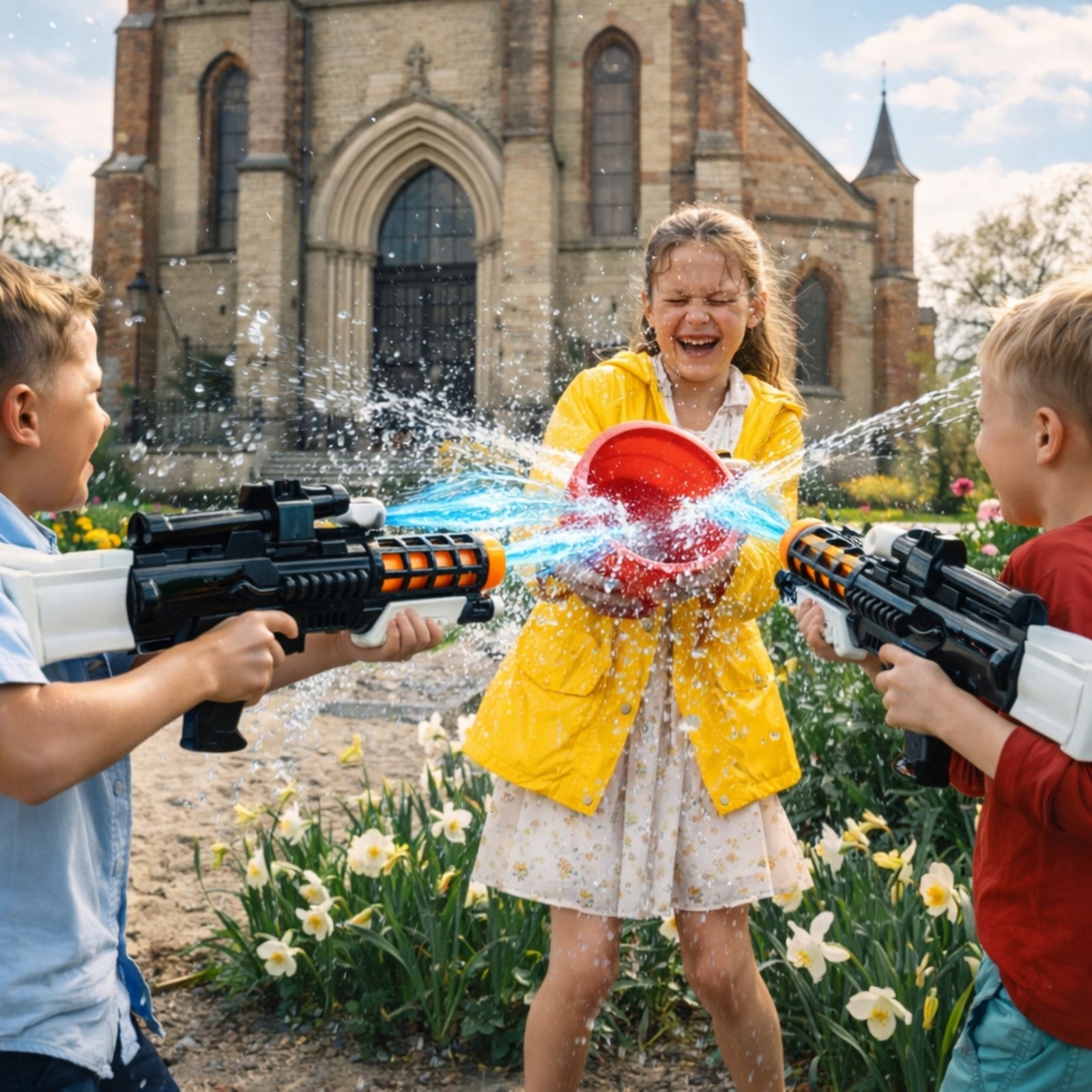 Large Water Gun 49cm Water Cannon Dog For Children 3 Garden Summer LT Packaging status original