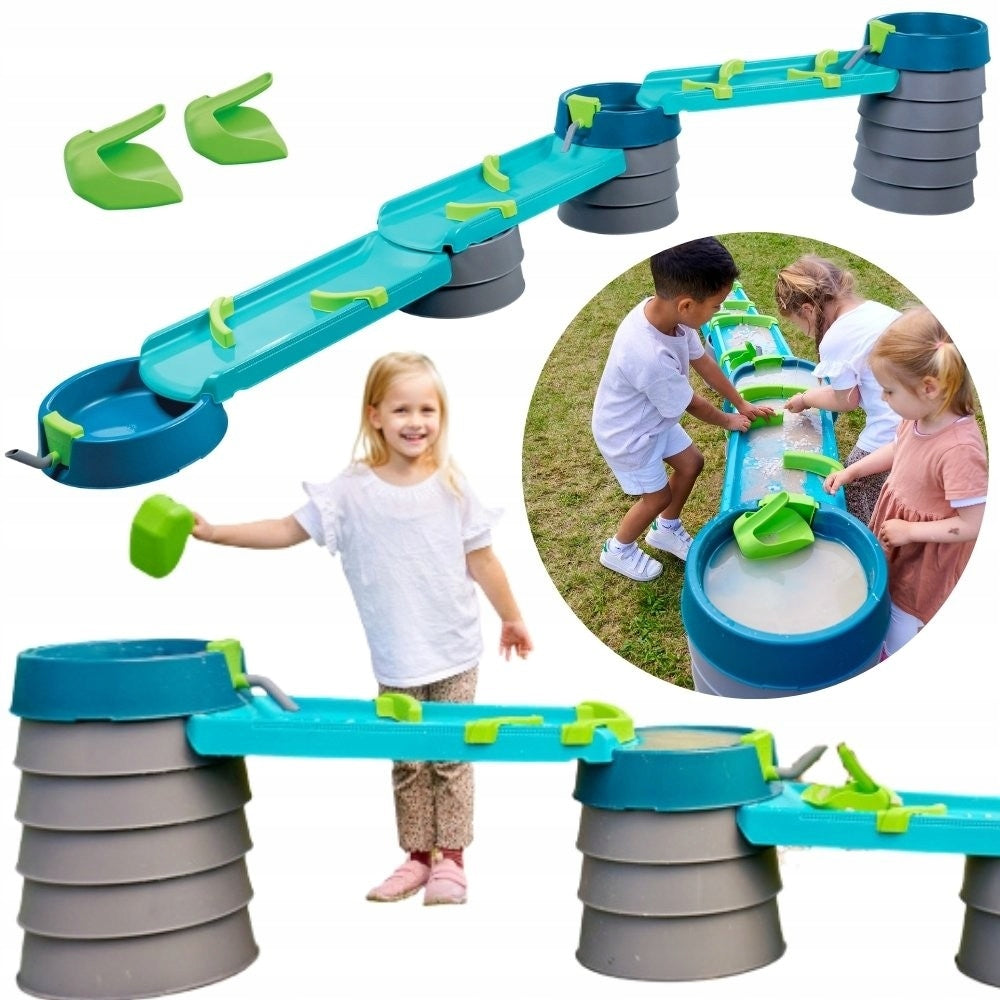 Large Water Track Garden Set XXL 360° Channels and Trays 35 el. AQUAPLAY BIG