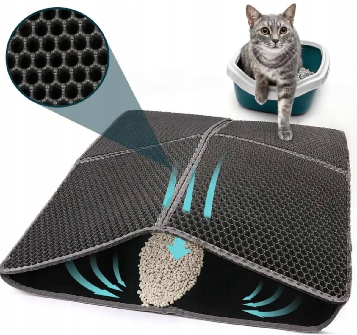 Large XL Hygiene Mat Cat Wiper Under Litter Box