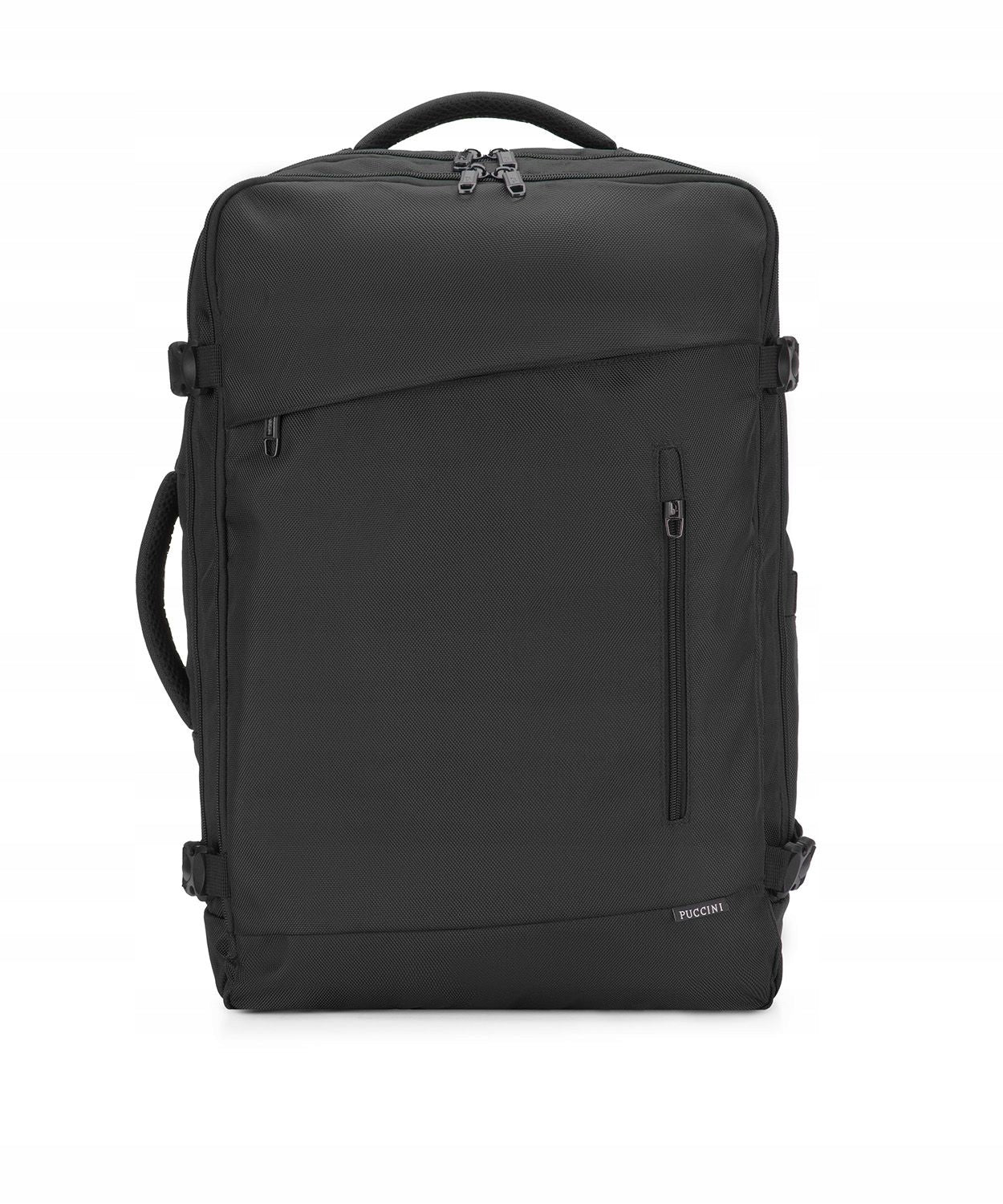 Large XL black cabin backpack PUCCINI for Priority aircraft 55x40x20 Manufacturer code PM9028-1