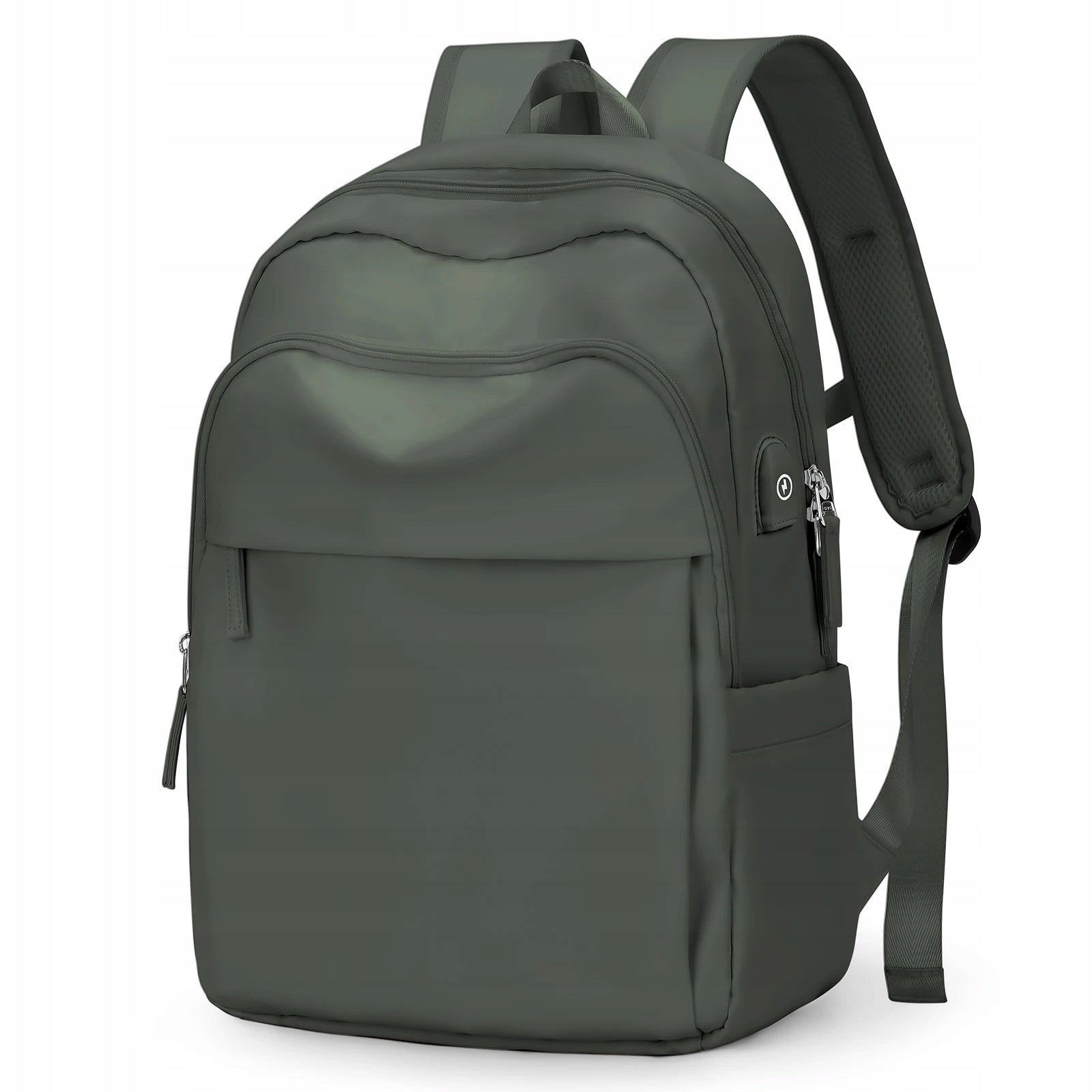 Large backpack school travel USB port Water resistant bright green PROMOTION Brand no brand