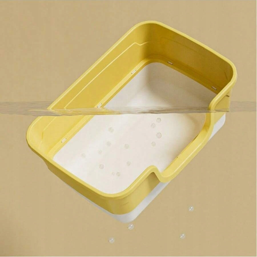 Large cat litter box open 55x39x25cm, with spatula,Deep + Anti-splash Brand no brand
