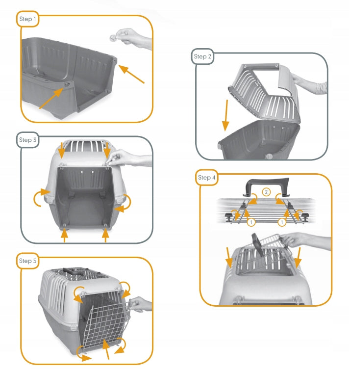Large cat transporter Transporter for large animals up to 15kg 60x40x39cm Packaging status original