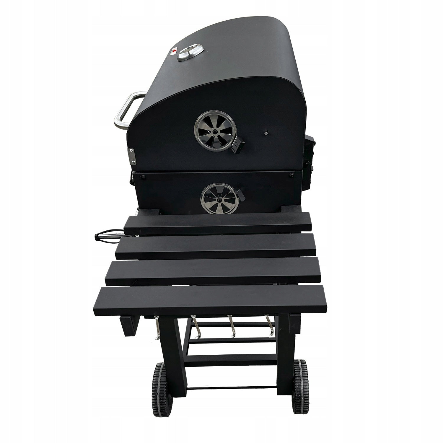 Large charcoal grill cast iron grate 113,5x50x107 cm garden XXL with lid Grill depth 50 cm