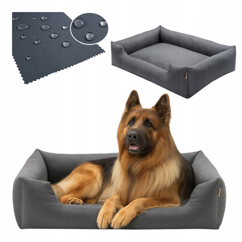 Large dog bed 125x90 XXXL comfortable couch playpen mattress GRAPHITE