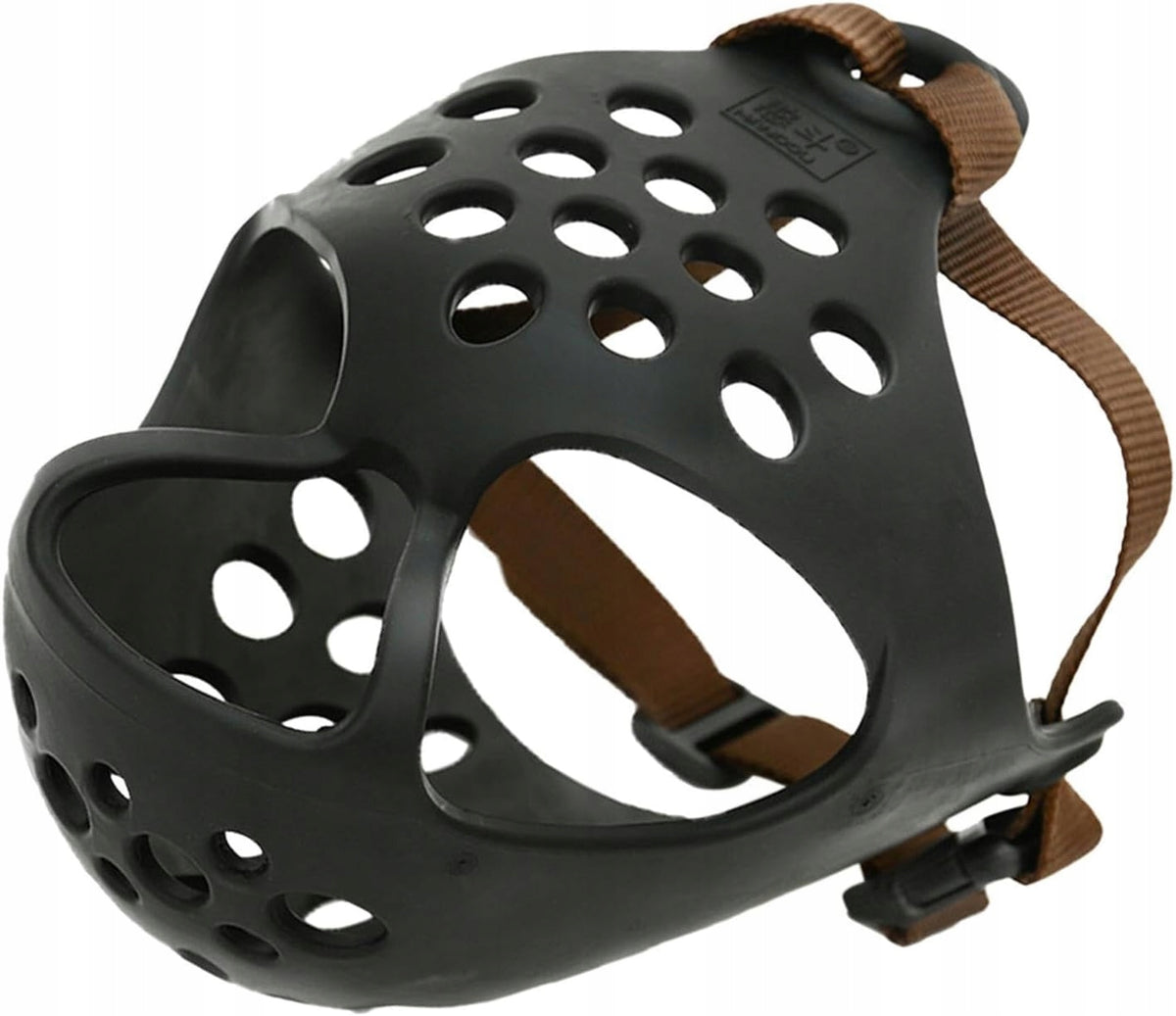 Large dog muzzle, honey color, adjustable muzzle for dogs
