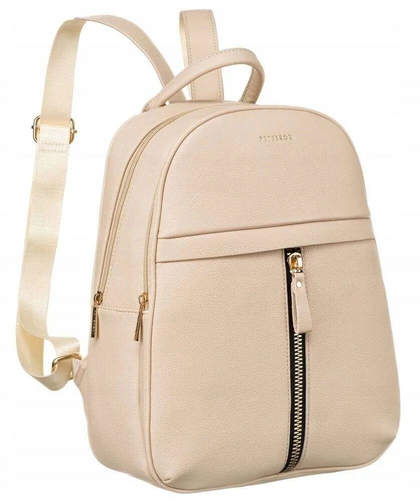 Large, fashionable women's backpack made of eco leather - Peterson Brand Peterson