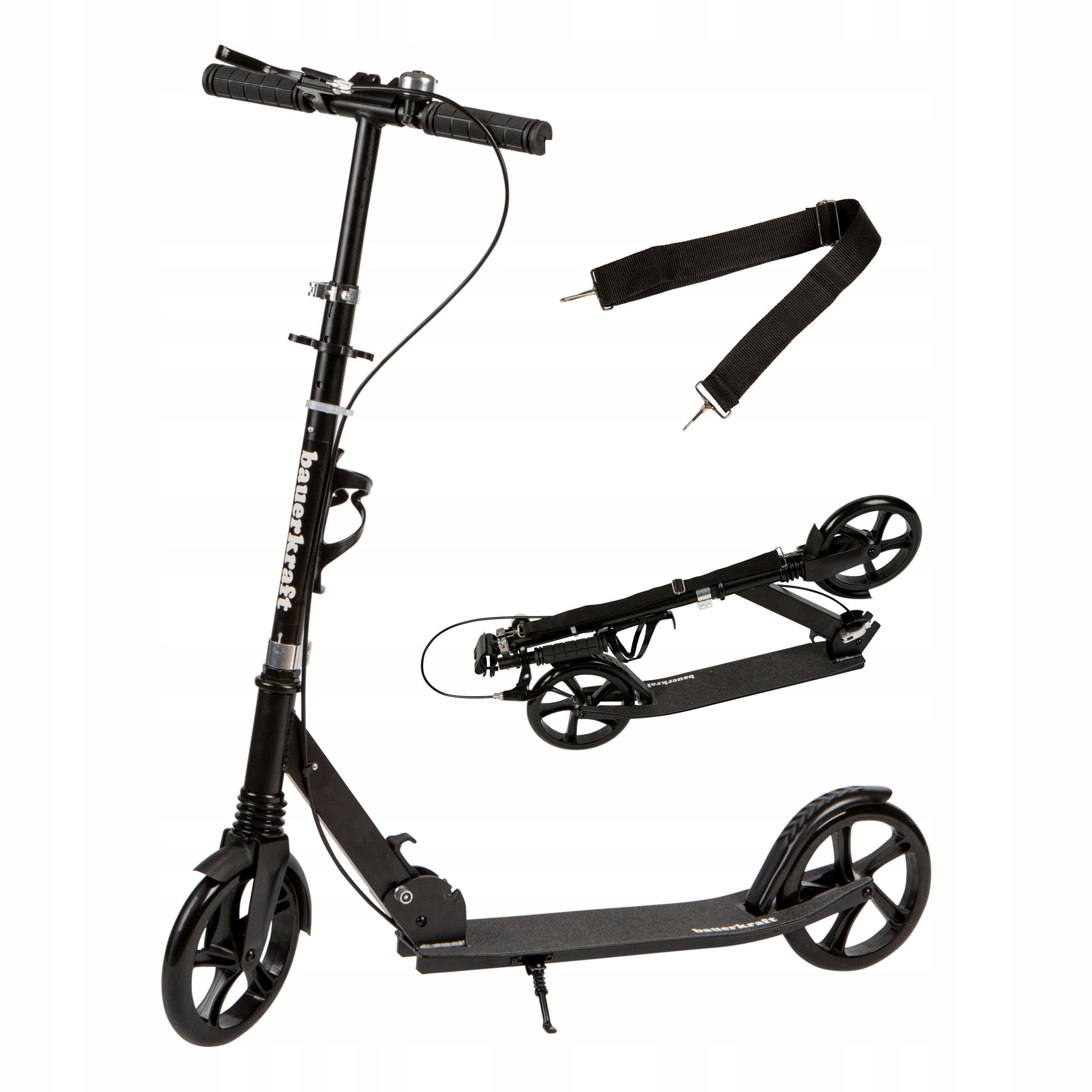 Large folding scooter 95-105cm handbrake Kind two-wheeled