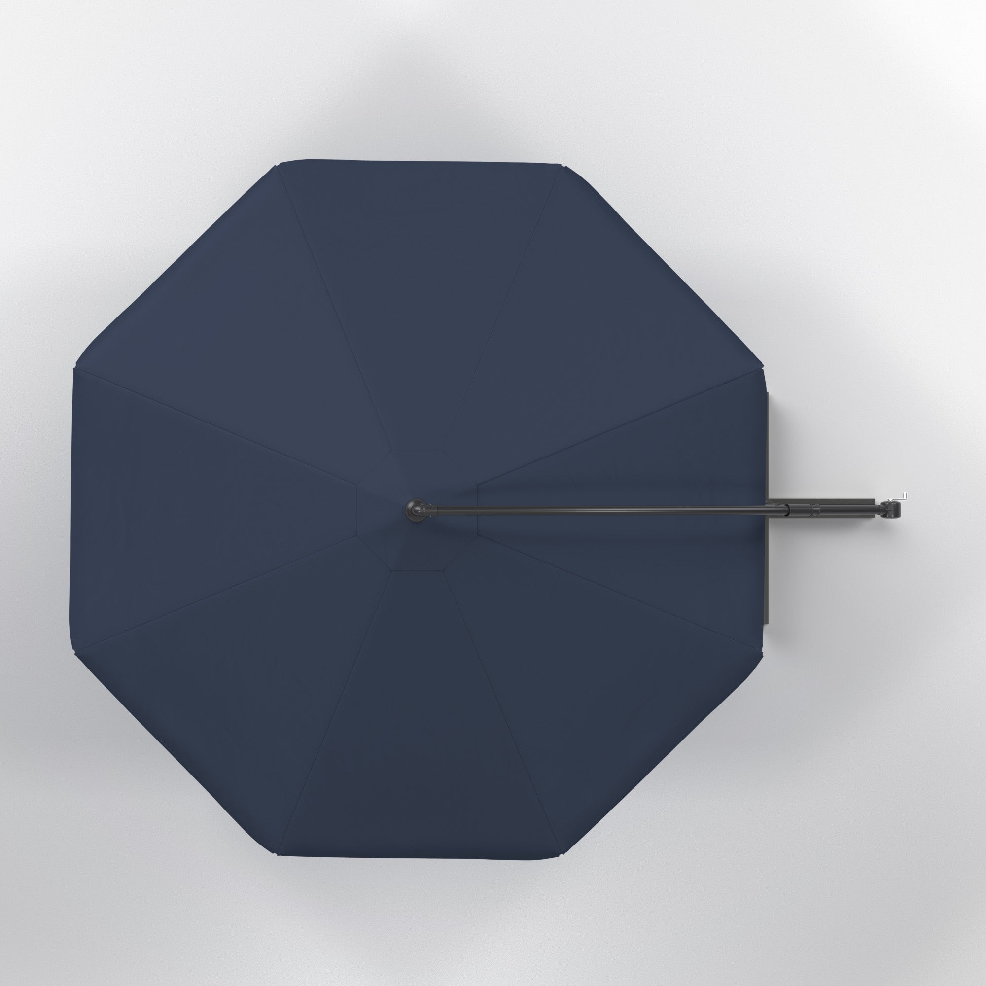 Large garden umbrella 300 cm foldable with boom and cover GRANAT Color blue