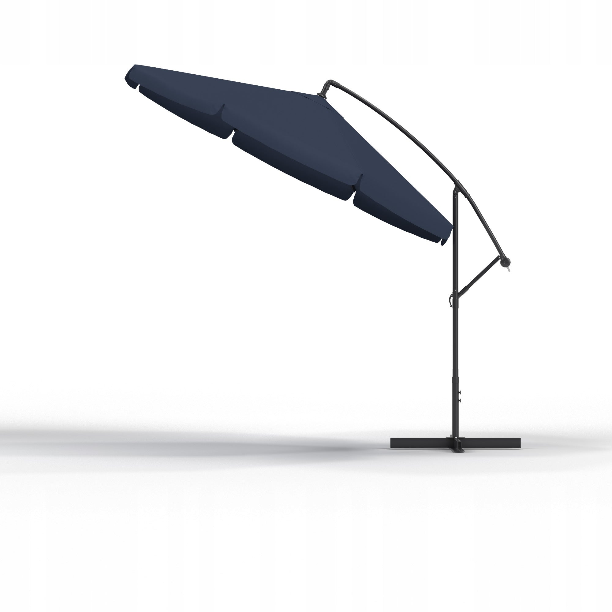 Large garden umbrella 300 cm foldable with boom and cover GRANAT Kind classic