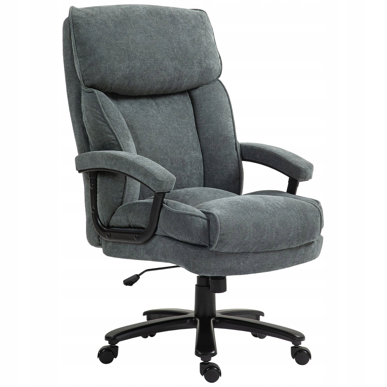 Large high office chair, lifting capacity 200 kg, grey