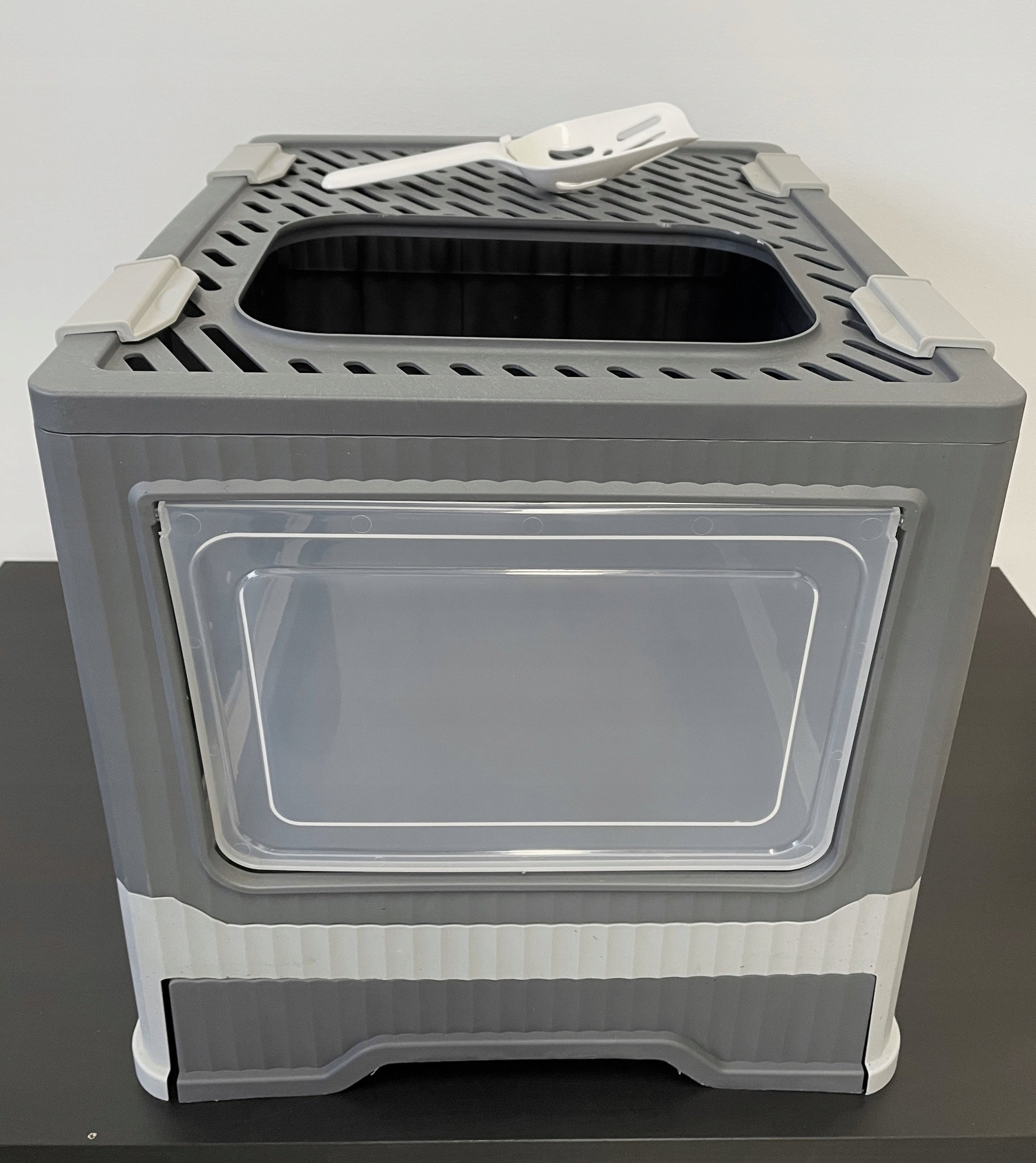 Large indoor litter box for cat litter |with drawer | spatula |practical F097 EAN (GTIN) 5903794637047