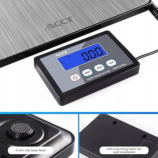 Large mail scale 180 kg digital, LCD display with batteries and USB cable Manufacturer code B0B49R8RWQ