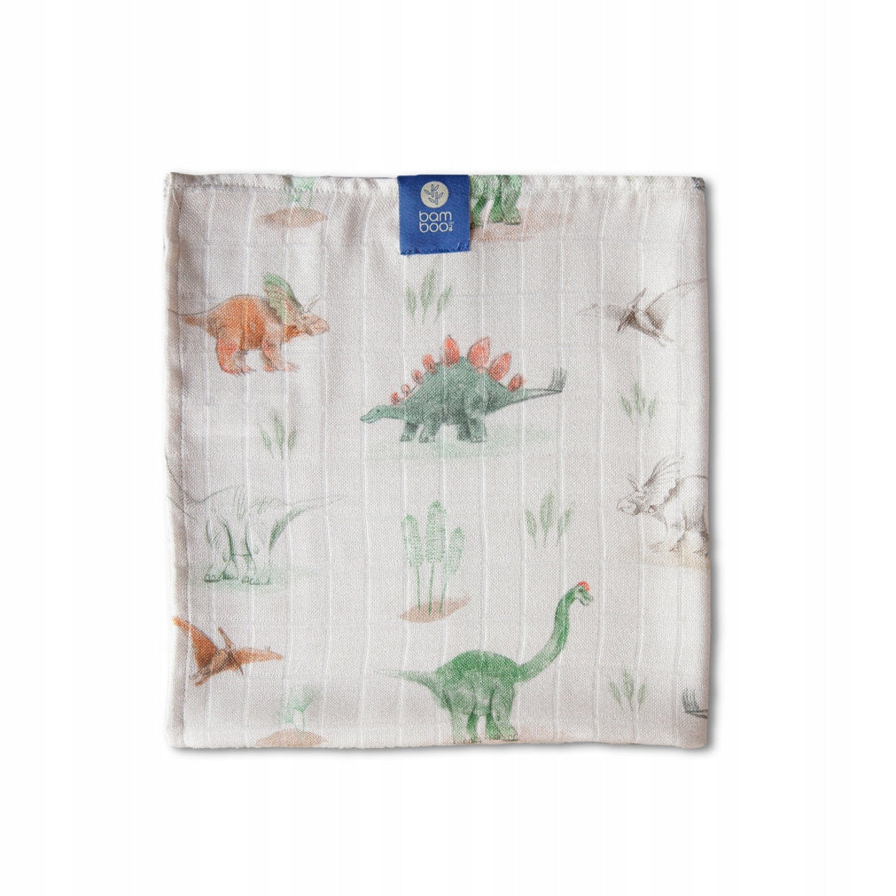 Large muslin diaper/ bamboo wrap DINOSAURS 120x120