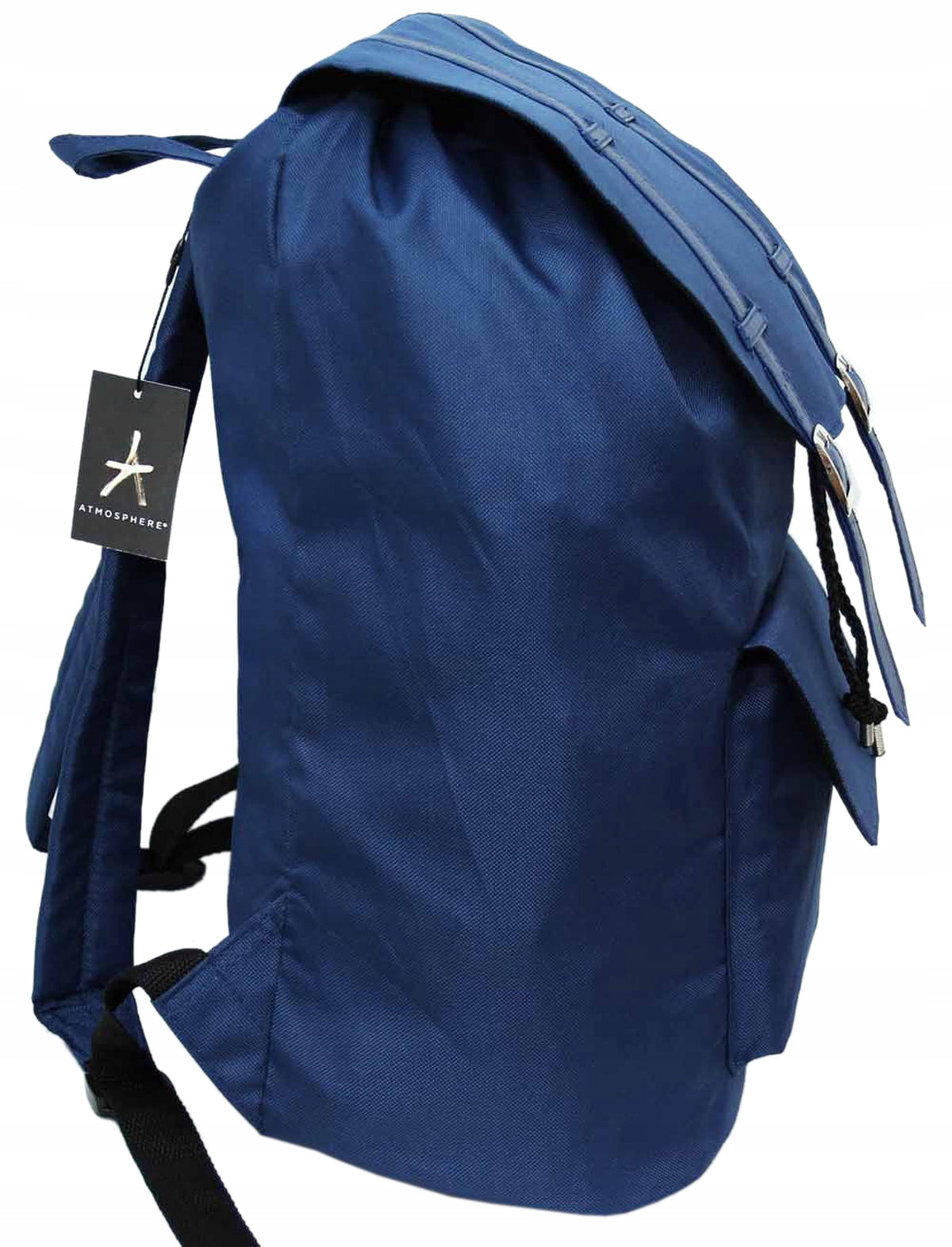 Large navy blue A4 backpack with flap tied pockets EAN (GTIN) 5906599634198