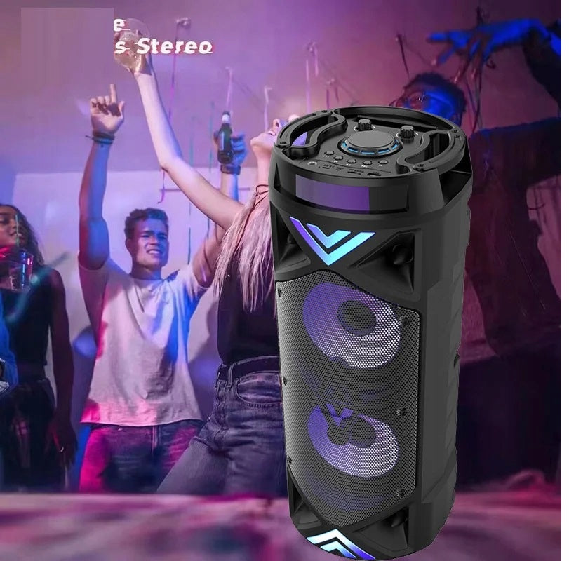 Large portable speaker, karaoke speaker with microphone, 68 cm Brand no brand