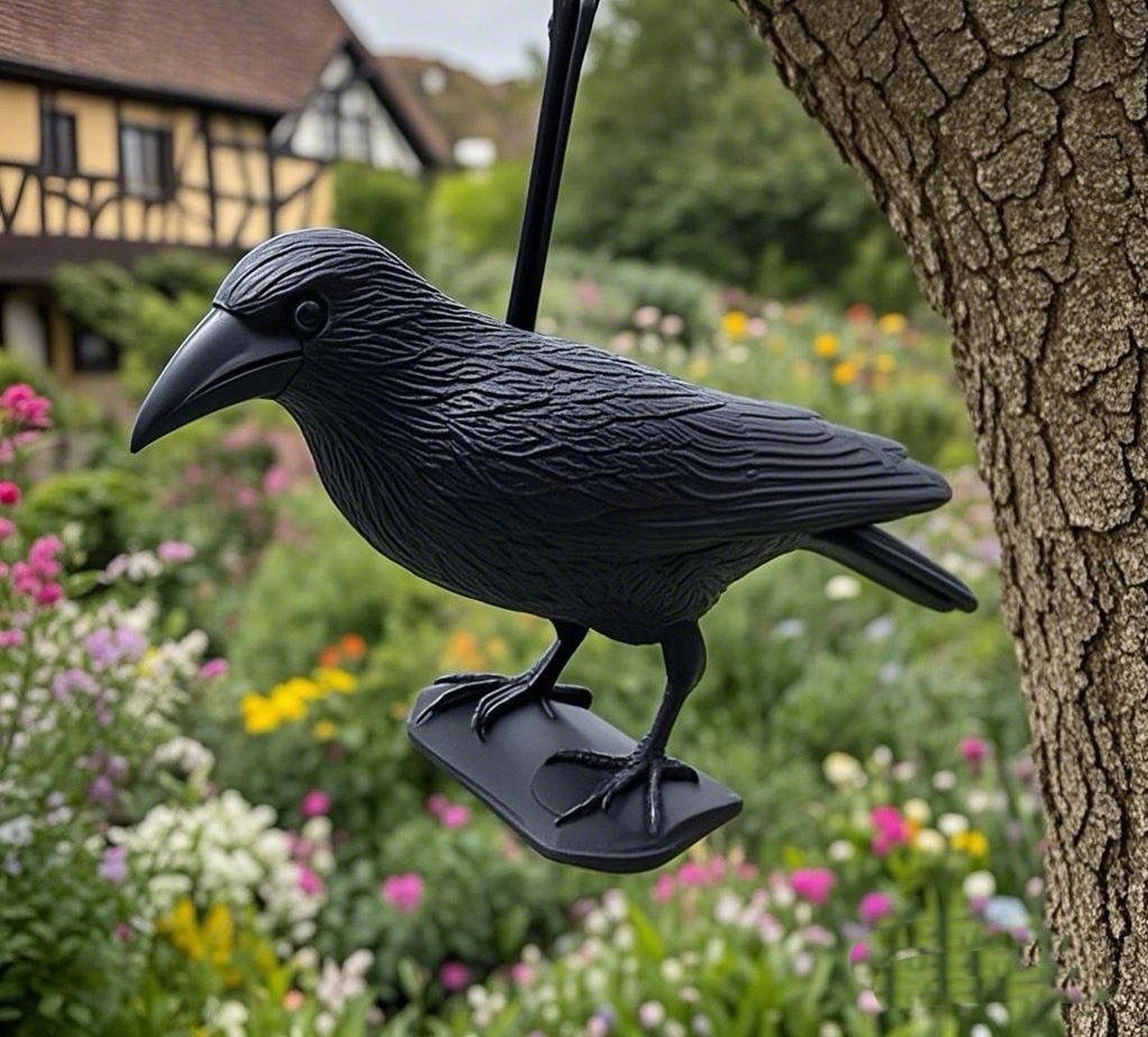 Large raven bird repellent pigeon starling birds for balcony 3 PCS Brand Rumbigo