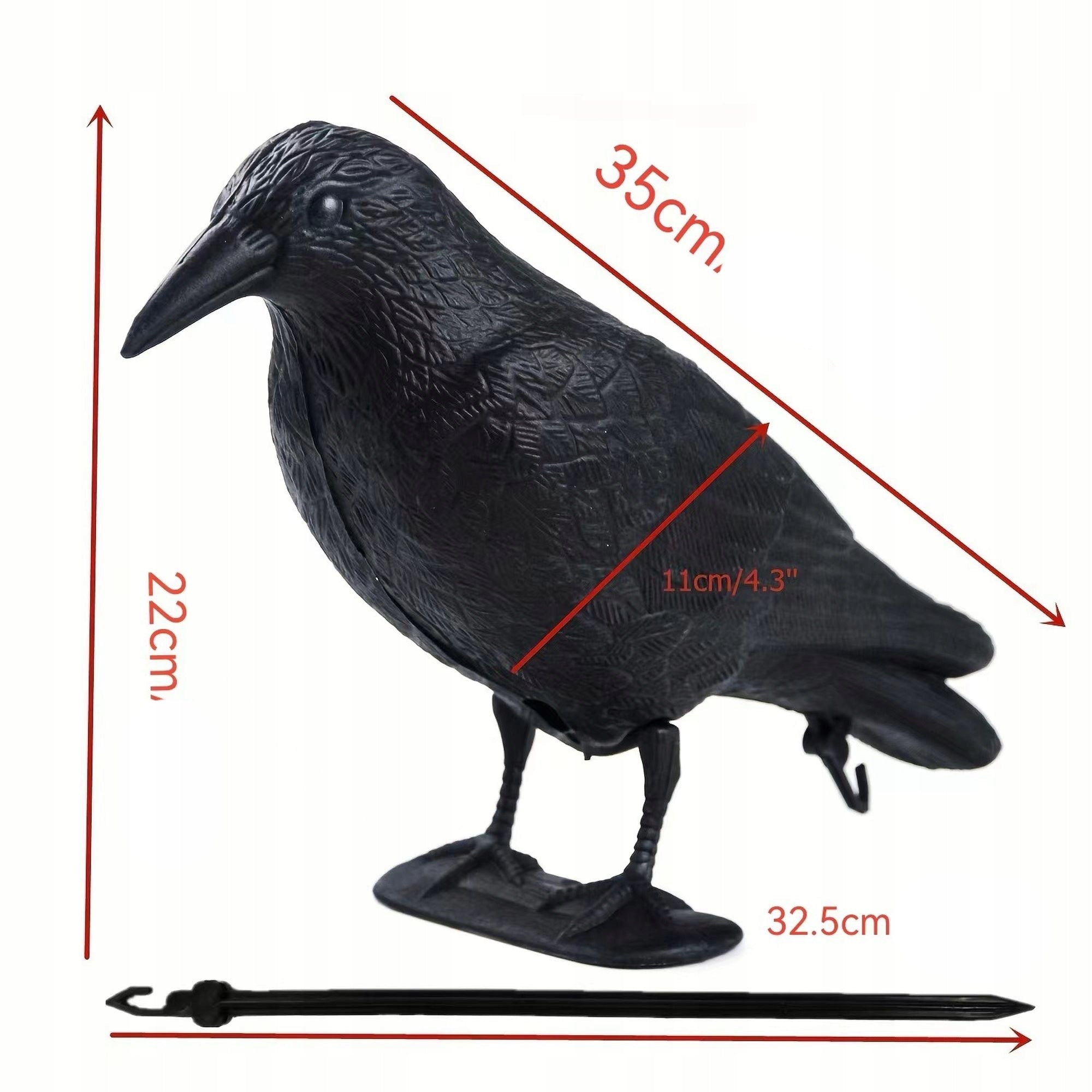 Large raven bird repellent pigeon starling birds for balcony 3 PCS Kind repellent