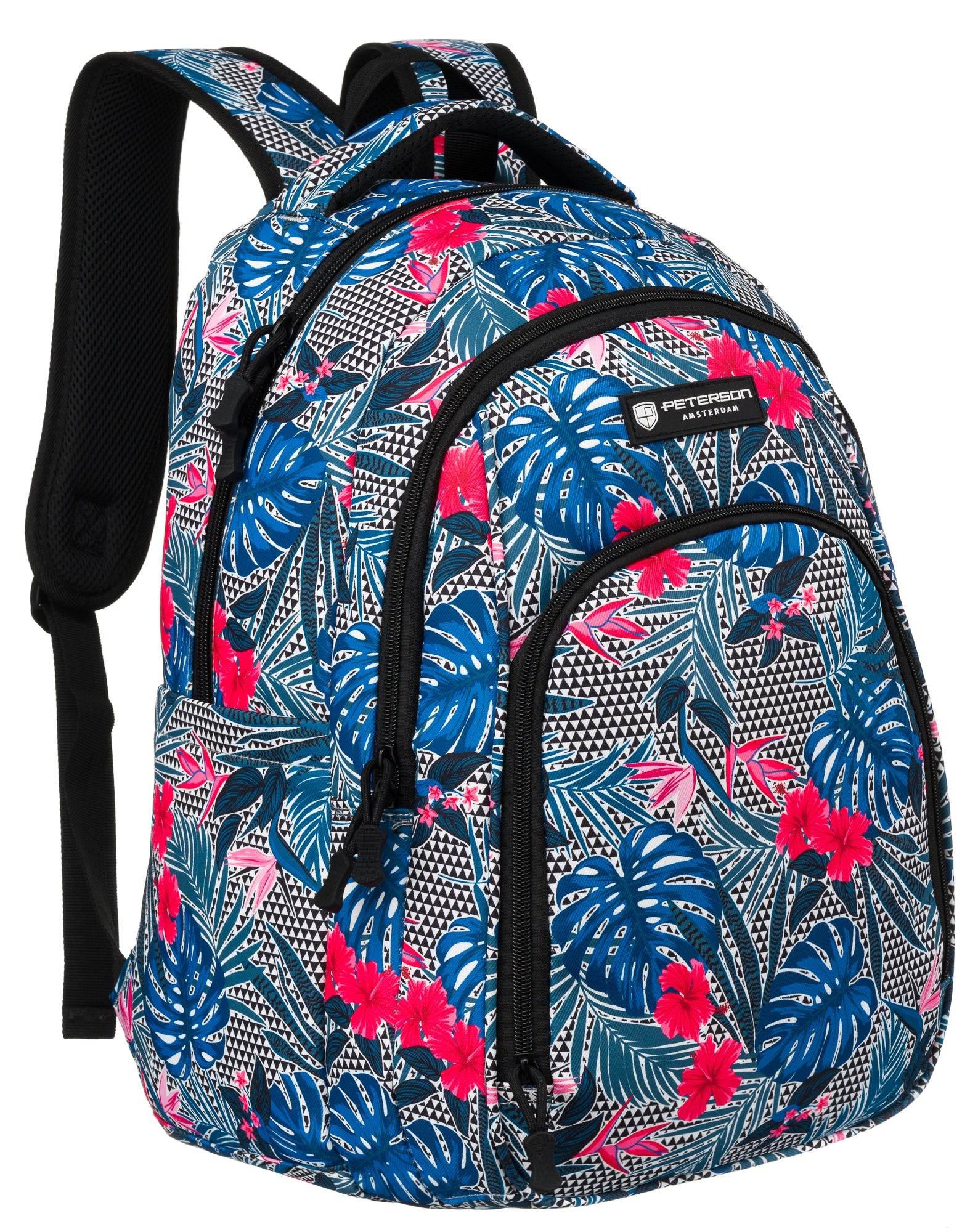 Large school backpack A4 sports for girls women USB port PETERSON