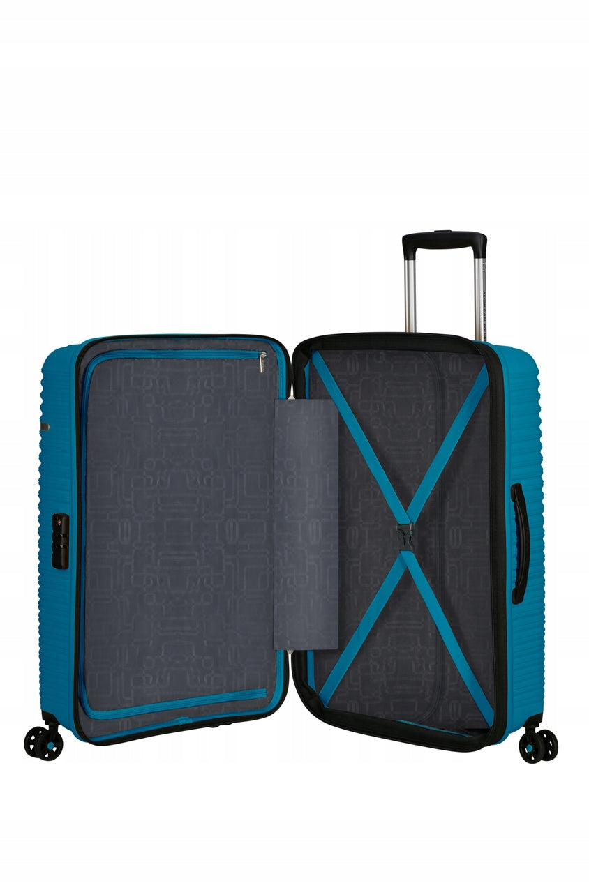 Large suitcase AMERICAN TOURISTER 79cm 101L POLYPROPYLENE TSA 360° enlarged Brand American Tourister