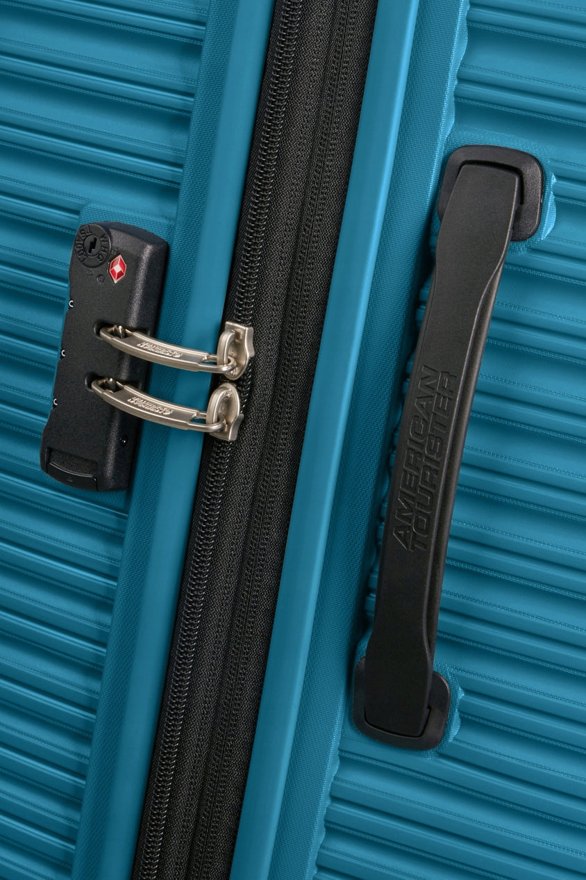 Large suitcase AMERICAN TOURISTER 79cm 101L POLYPROPYLENE TSA 360° enlarged Width (longer edge) 49 cm