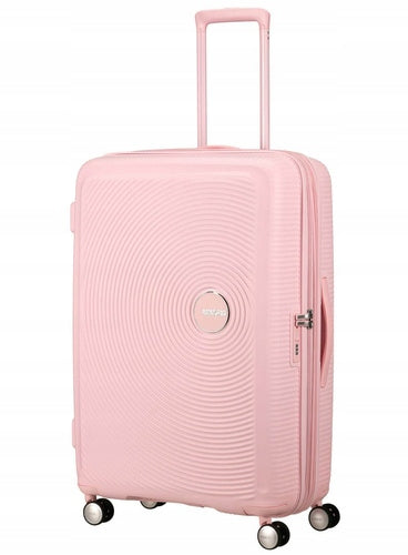 Large suitcase American Tourister SoundBox EXP - pastel pink
