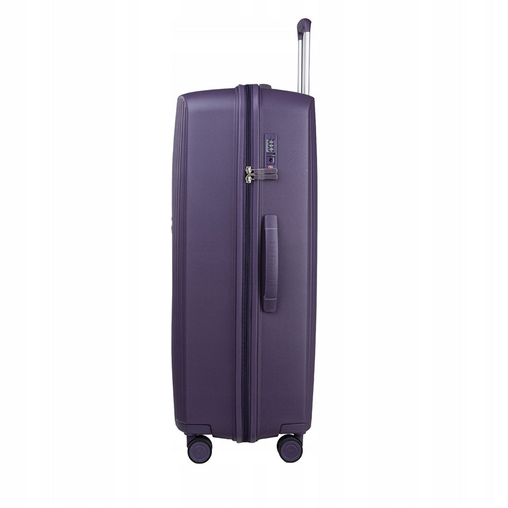 Large suitcase PUCCINI MYKONOS PP021A 7D Purple Depth (shorter edge) 31.4 cm