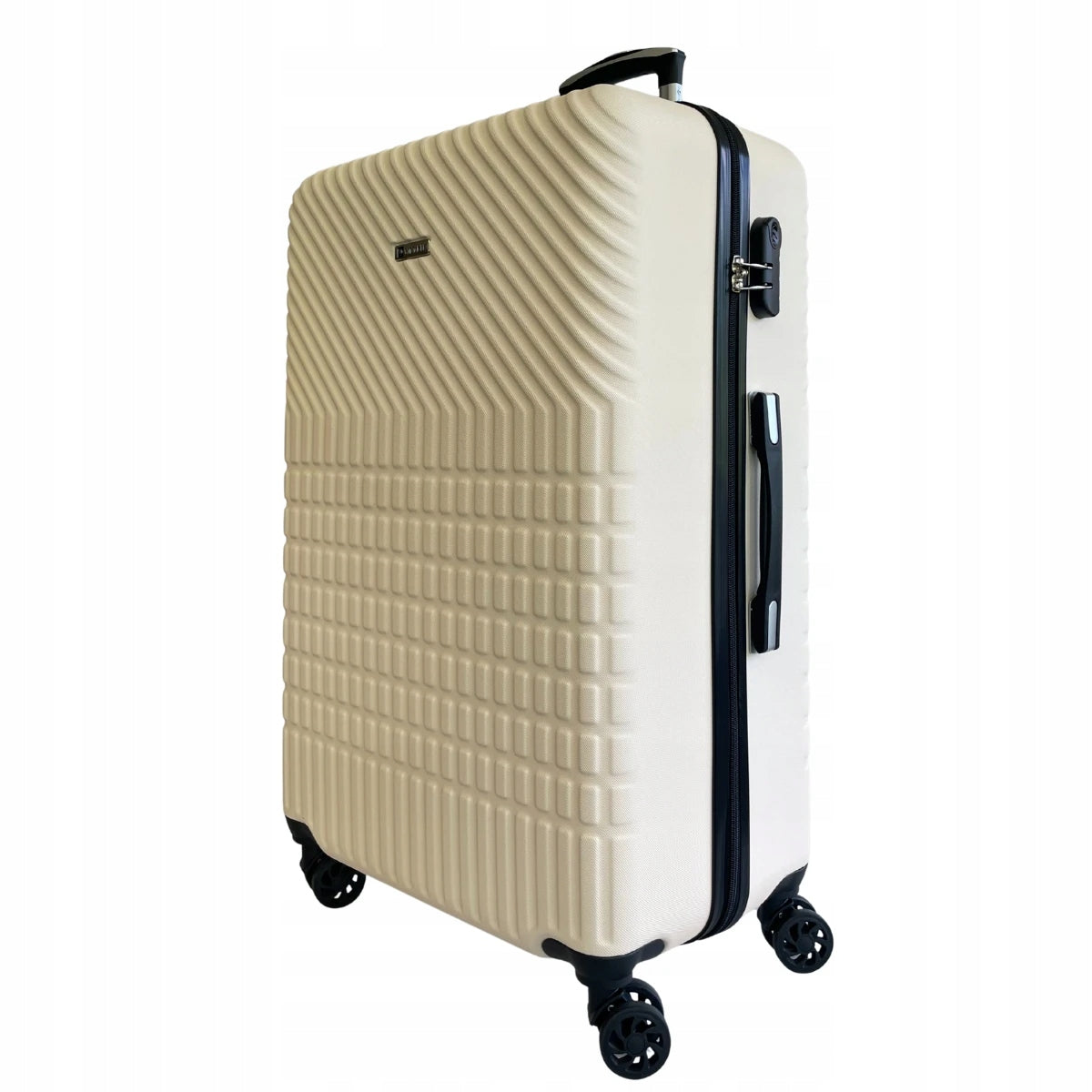 Large suitcase Słoń Torbalski ABS 76 cm beige hard on wheels travel EAN (GTIN) 5902376382108