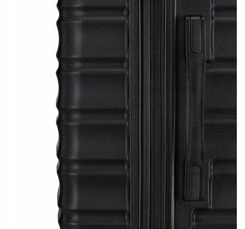Large suitcase WITTCHEN Groove Line 56-3A-313-11 black Kind hard