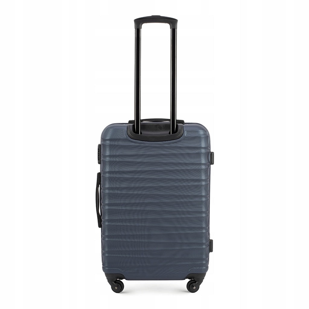 Large suitcase WITTCHEN Groove Line 56-3A-313-91 navy blue Manufacturer code 56-3A-313
